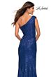 La Femme 29627 One-Shoulder Sequin Column Dress