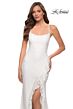 La Femme 29650 Crisscross Back Semi-Scoop Neckline Dress