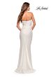 La Femme 29675 High Slit Strapless Ruched Sequin Dress