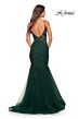 La Femme 29680 Plunging Neck Mermaid Lace Dress