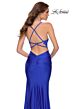 La Femme 29688 V-Neck Strappy Back Dress