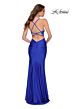 La Femme 29688 V-Neck Strappy Back Dress