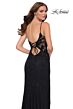La Femme 29694 Spaghetti Strap High Slit Dress