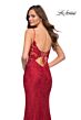La Femme 29694 Spaghetti Strap High Slit Dress