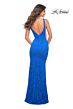 La Femme 29732 Illusion Side Plunging Neck Dress