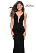 La Femme 29732 Illusion Side Plunging Neck Dress