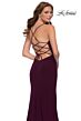 La Femme 29735 Strappy Lace-Up Back Figure-Hugging Dress