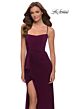 La Femme 29735 Strappy Lace-Up Back Figure-Hugging Dress