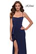 La Femme 29735 Strappy Lace-Up Back Figure-Hugging Dress