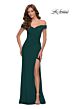 La Femme 29756 Off-The-Shoulder Ruched Dress