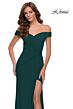 La Femme 29756 Off-The-Shoulder Ruched Dress