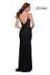 La Femme 29774 Lace Bodice Bare Back Dress