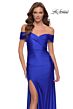 La Femme 29781 High Slit Off The Shoulder Dress