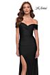 La Femme 29781 High Slit Off The Shoulder Dress