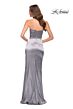 La Femme 29807 High Slit Strapless Satin Dress