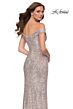 La Femme 29831 Off The Shoulder Sequin Dress