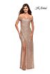 La Femme 29831 Off The Shoulder Sequin Dress