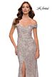 La Femme 29831 Off The Shoulder Sequin Dress