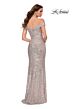 La Femme 29831 Off The Shoulder Sequin Dress