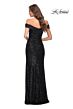 La Femme 29831 Off The Shoulder Sequin Dress
