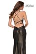 La Femme 29836 Strappy Back High Slit Dress