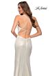 La Femme 29836 Strappy Back High Slit Dress