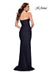 La Femme 29851 Sweetheart Neck Ruched Back Dress
