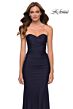 La Femme 29851 Sweetheart Neck Ruched Back Dress