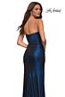 La Femme 29855 Strapless Sweetheart Neck Draped Dress