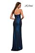 La Femme 29855 Strapless Sweetheart Neck Draped Dress