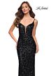 La Femme 29872 Strappy Back Sequin Dress