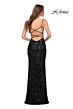 La Femme 29872 Strappy Back Sequin Dress