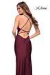La Femme 29935 Strappy Back V-Neck Beaded Dress