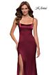 La Femme 29945 Scoop Back Spaghetti Strap Dress