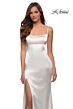 La Femme 29945 Scoop Back Spaghetti Strap Dress