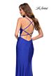 La Femme 29958 High Slit Plunging Neckline Dress