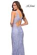 La Femme 29977 Sleeveless Lace Cutout Back Dress