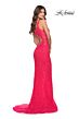 La Femme 29978 Cutout Back High Slit Dress