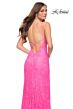 La Femme 29987 Strappy Back High Slit Dress
