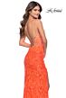 La Femme 29987 Strappy Back High Slit Dress