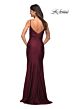 La Femme 30095 High Slit Spaghetti Strap Dress