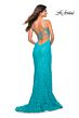 La Femme 30171 Stretch Lace Rhinestone Detail Dress