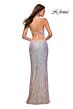 La Femme 30371 Scoop Neck Sleeveless Sequin Dress