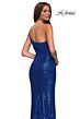La Femme 30391 One-Shoulder Sequin Column Dress