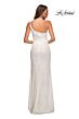 La Femme 30391 One-Shoulder Sequin Column Dress
