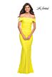 La Femme 30421 Off-The-Shoulder Stretch Jersey Dress