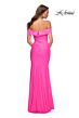 La Femme 30421 Off-The-Shoulder Stretch Jersey Dress