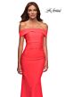 La Femme 30421 Off-The-Shoulder Stretch Jersey Dress