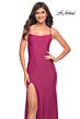 La Femme 30436 Scoop Neckline High Slit Dress