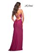 La Femme 30436 Scoop Neckline High Slit Dress